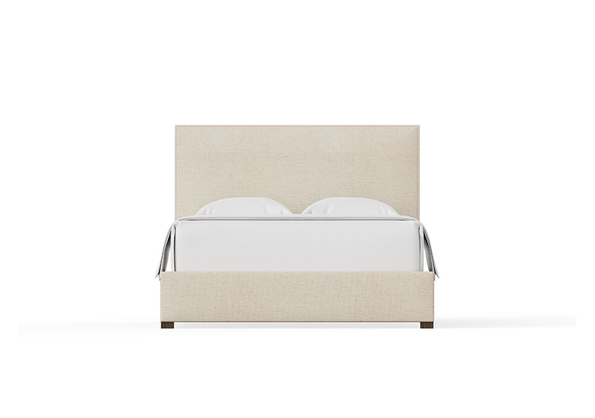 AMELIA UPHOLSTERED BED - IVORY CREAM