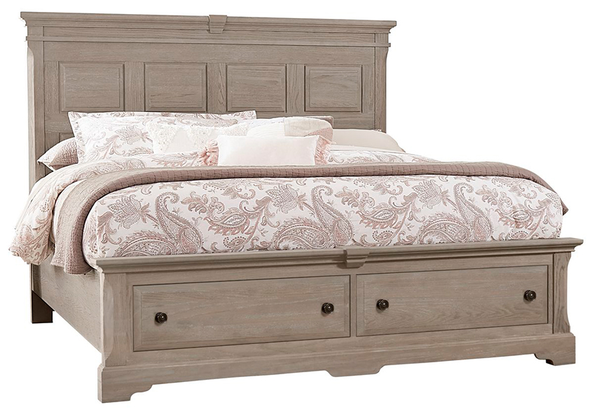 MANSION BED WITH STORAGE FOOTBOARD