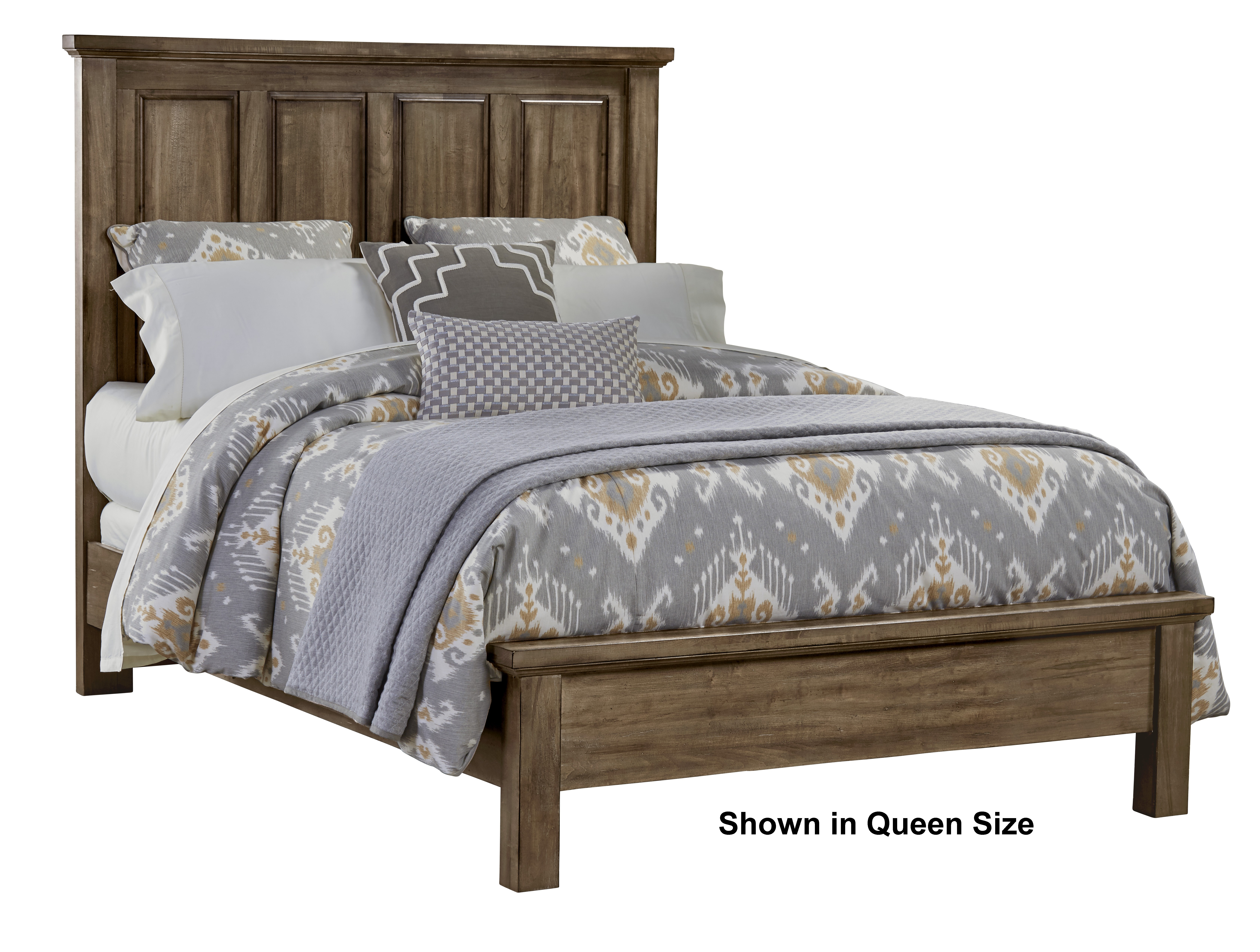 Mansion Bed with Low Profile Footboard