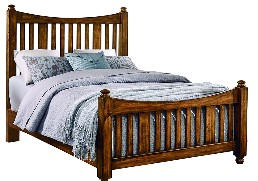 Slat Poster Bed with Slat Poster Footboard