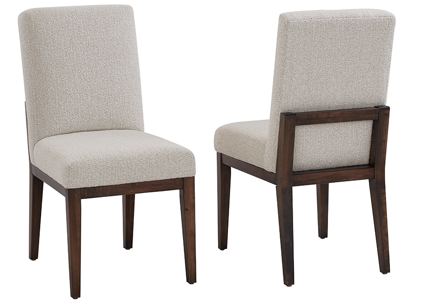 UPH SIDE CHAIR OATMEAL FABRIC 