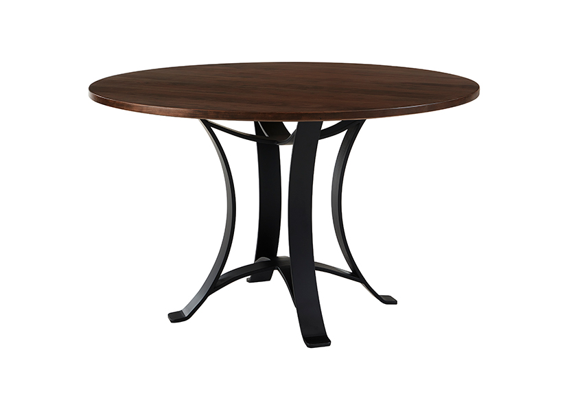 48 inch ROUND TABLE  w/ Metal Base 