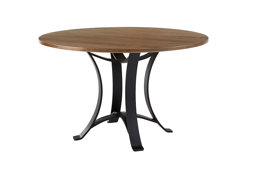 48 inch ROUND TABLE  w/ Metal Base 