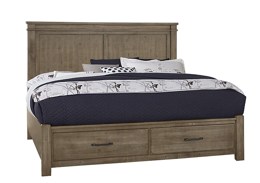 Mansion Bed with footboard storage