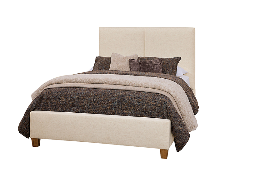 UPHOLSTERED BED-IVORY CREAM 