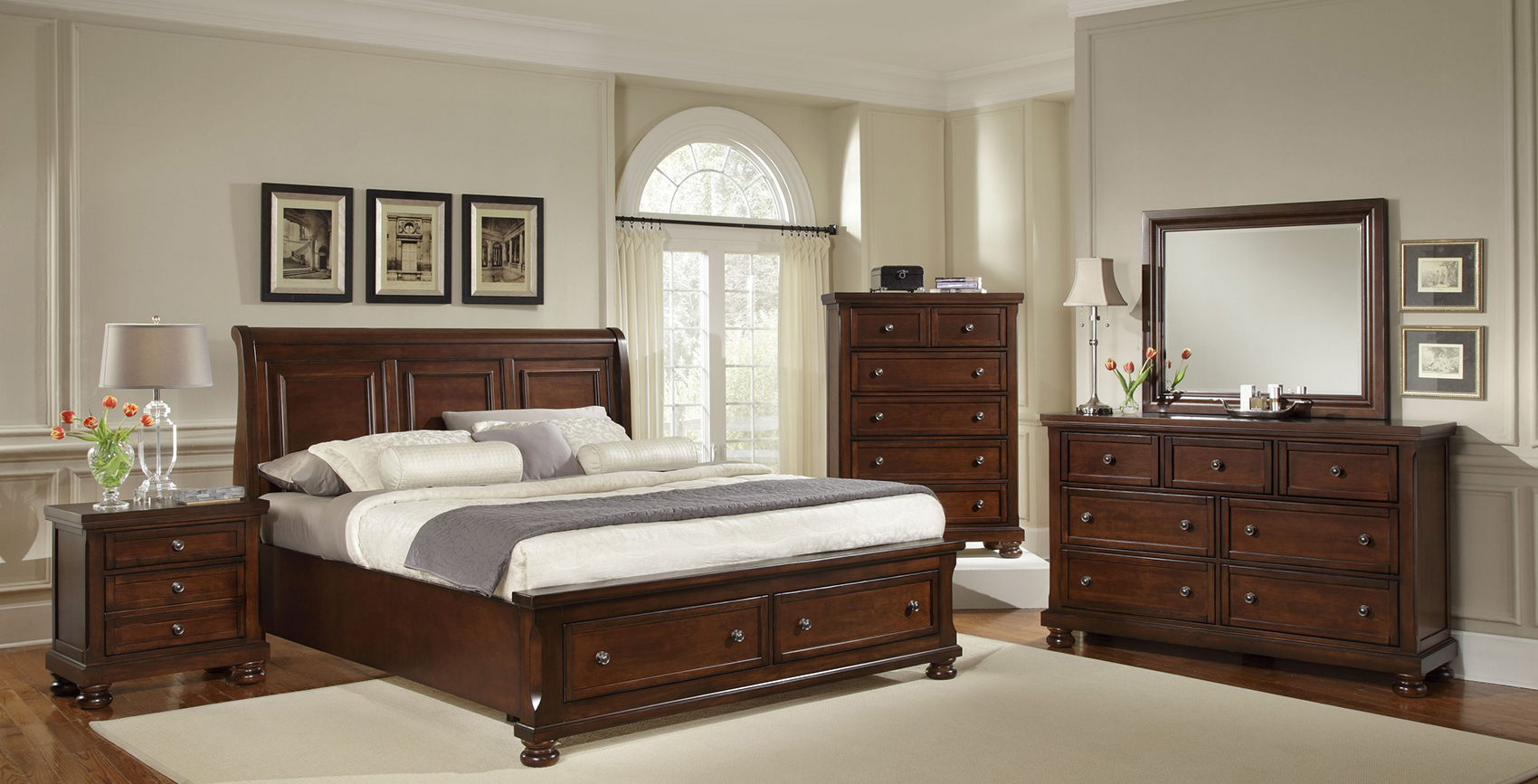 Vaughan-Bassett Furniture. Value Priced Veneer Bedroom ...