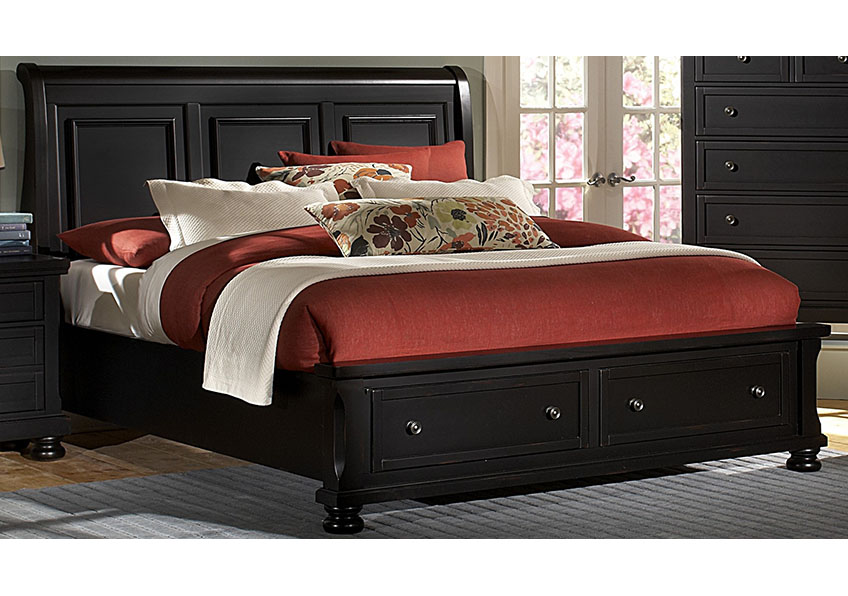 Sleigh Storage Bed