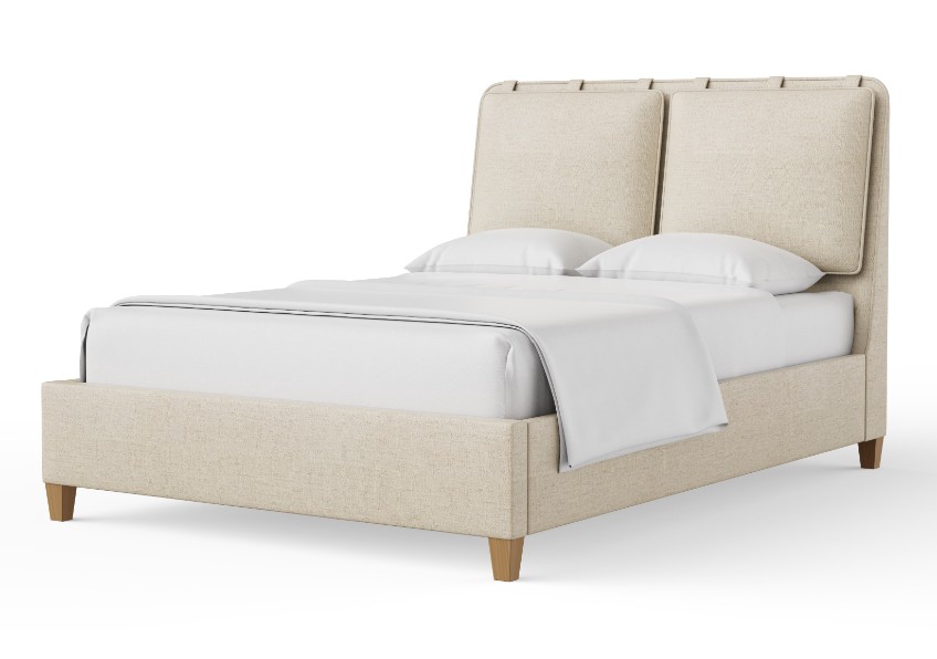 Upholstered Bed-Pure White 