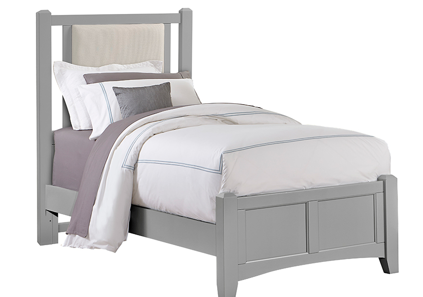 TWIN LINEN UPHOLSTERED BED 3/3 