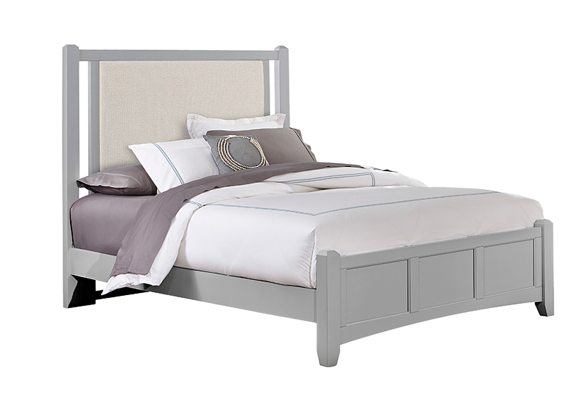 CAL KING LINEN UPHOLSTERED BED 6/6 