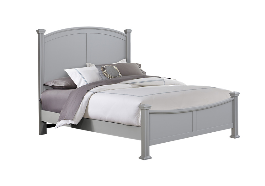 Poster Bed Queen & King in Gray