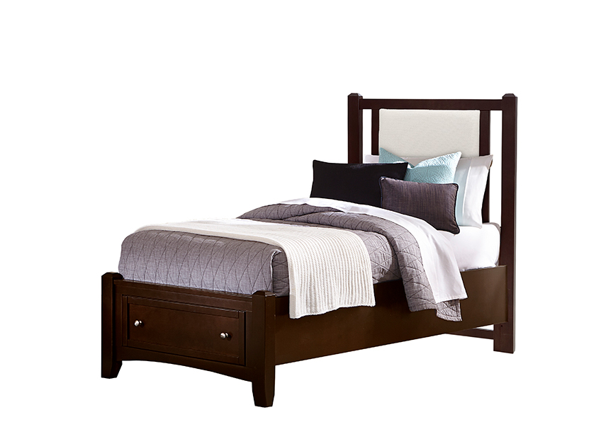 TWIN GREY UPH STORAGE BED 3/3 