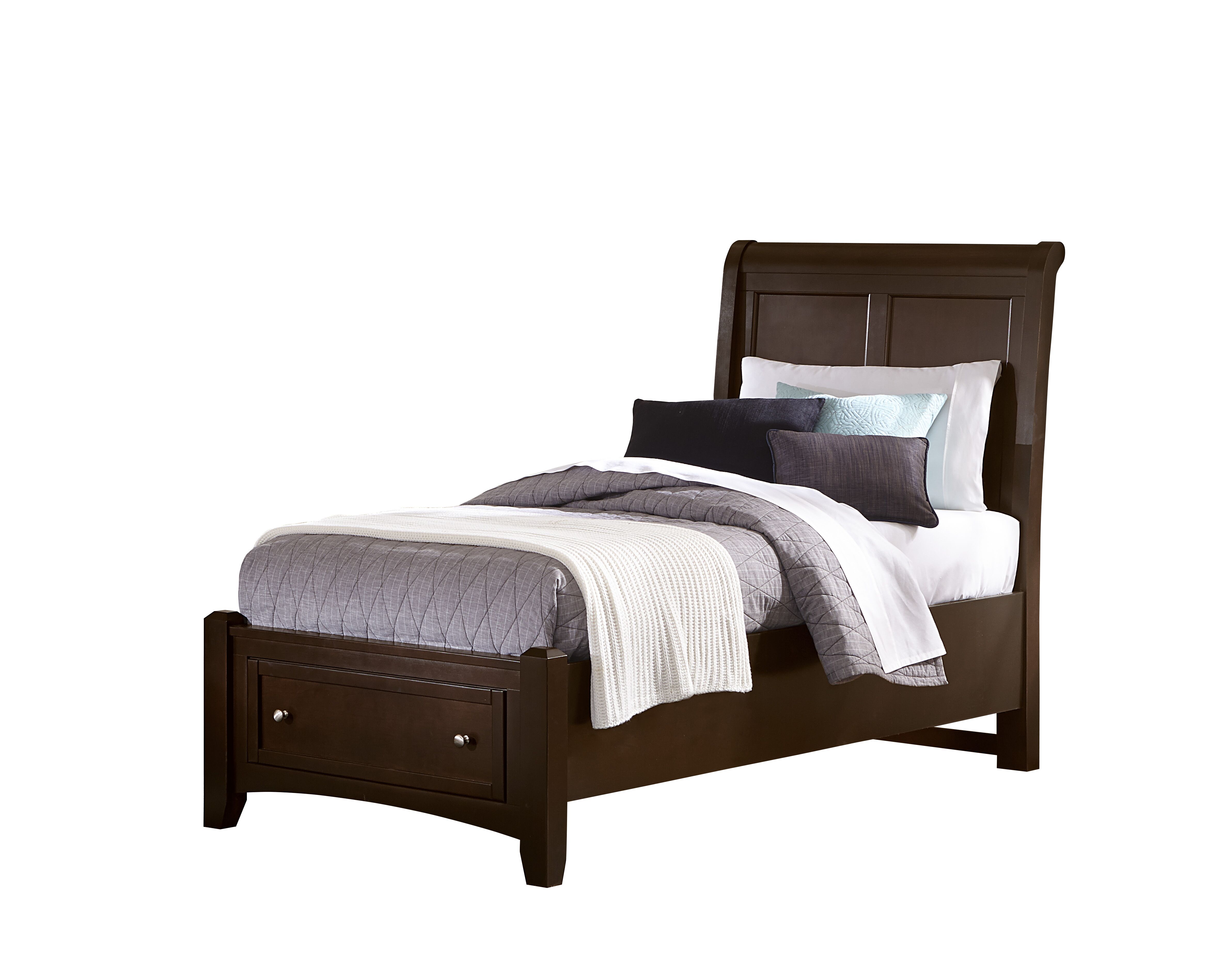 Sleigh Bed With Storage Footboard Twin & Full - Sleigh Bed With Storage Footboard Twin & Full