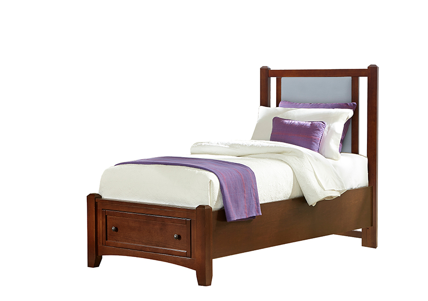 TWIN BLUE UPH STORAGE BED 3/3 