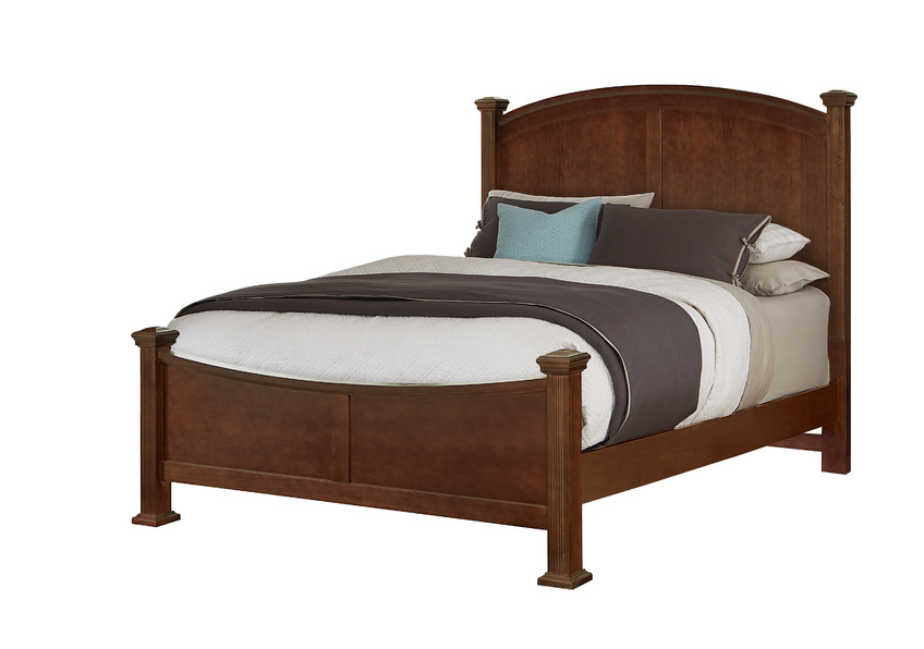 Poster Bed Queen & King in Cherry Finish